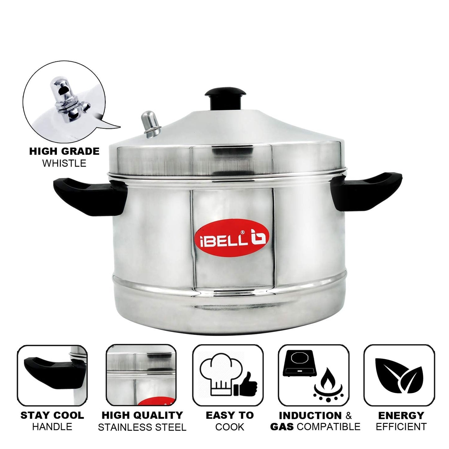 Stainless Steel Idly Cooker With 4 Idly Plates - Swadesiicart