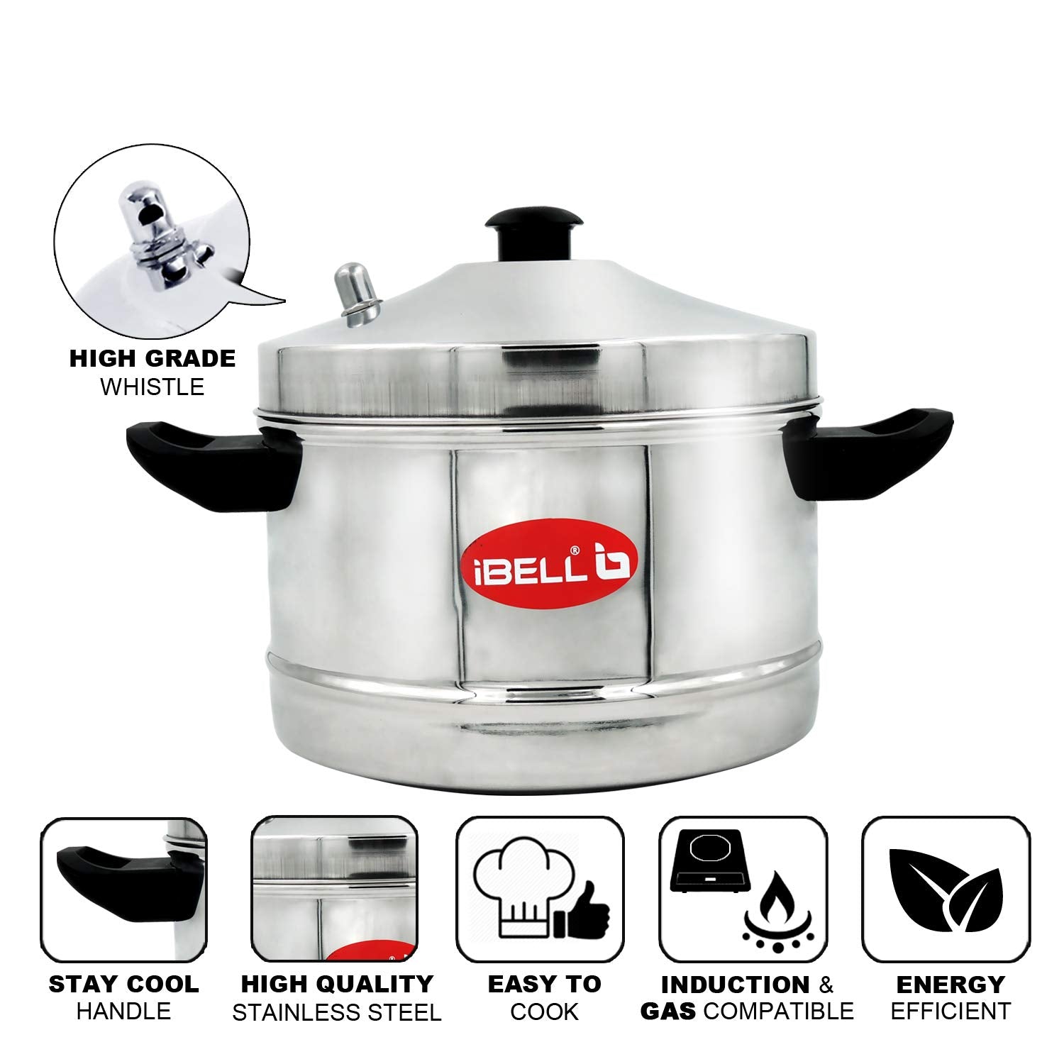 Stainless Steel Idly Cooker With 4 Idly Plates - Swadesiicart