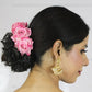 Baby Pink Velvet Rose Gajra