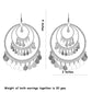 Silver-Plated Alloy Round Silver Earrings - The Pari | Swadesiicart