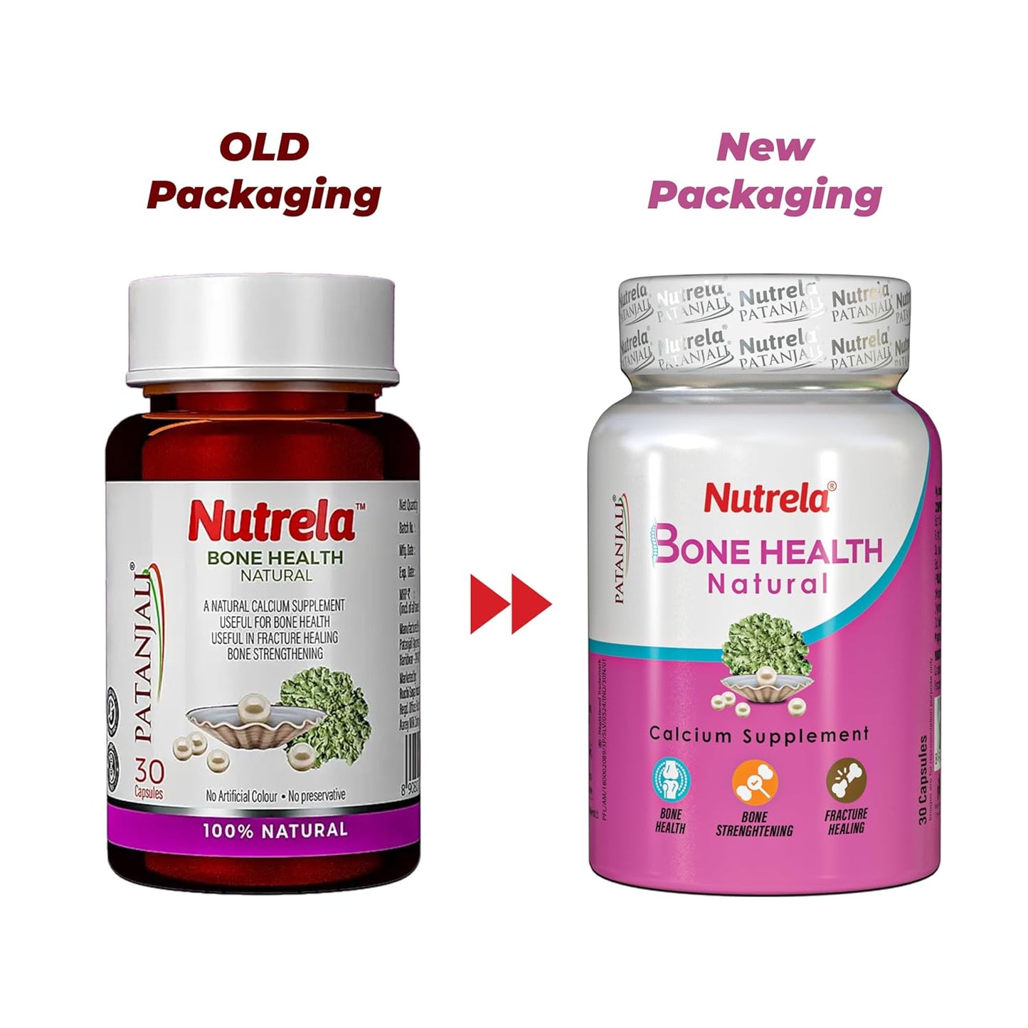 Patanjali Nutrela Bone Health Natural Capsules - Swadesiicart