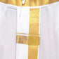 Sethukrishna Men White & Gold-Coloured Solid Readymade Dhoti Pant | Swadesiicart