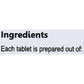 Vaidyaratnam Mehanil Tablets Ingredients