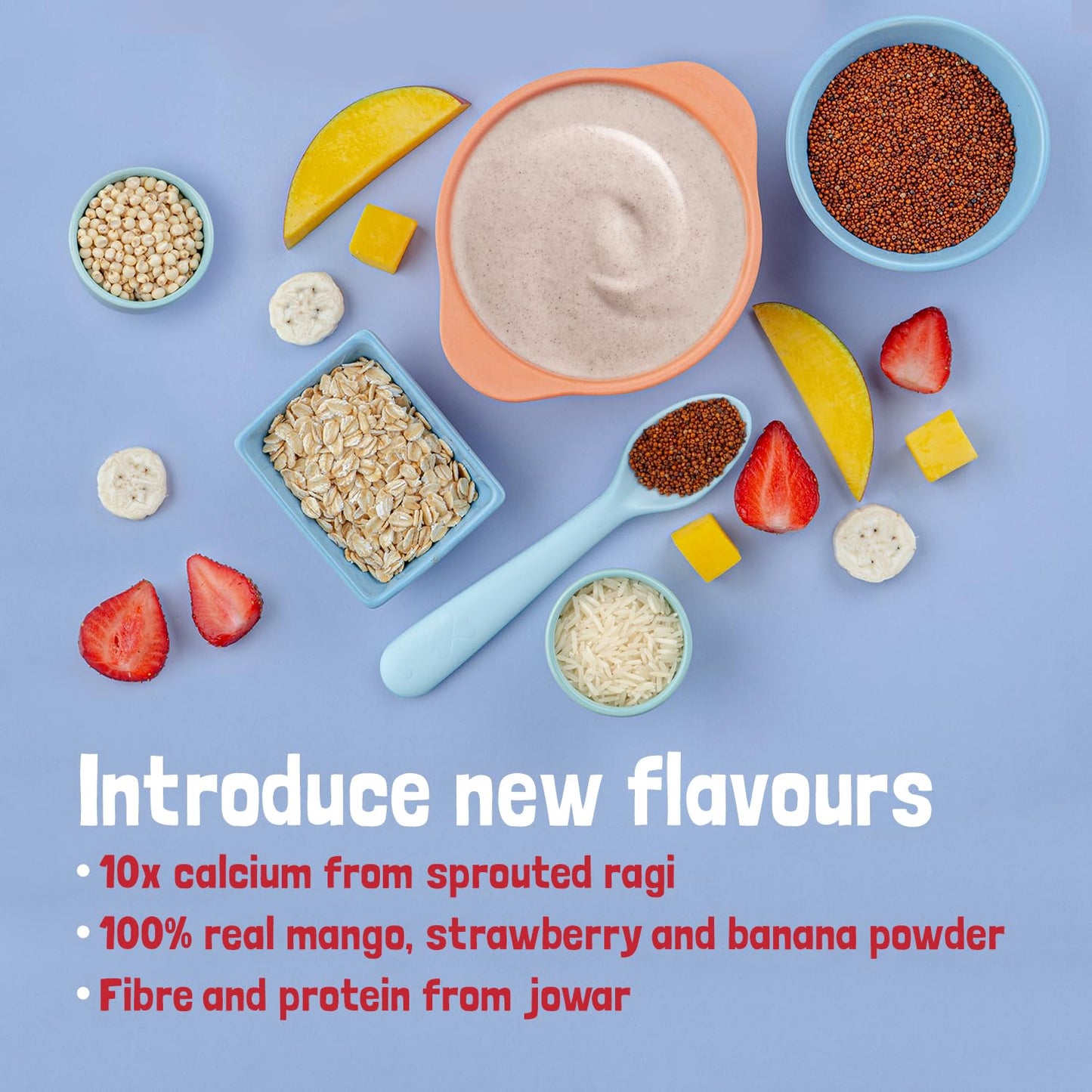 Slurrp Farm Multigrain Millets with Mixed Fruits Cereal For Kids - Swadesiicart