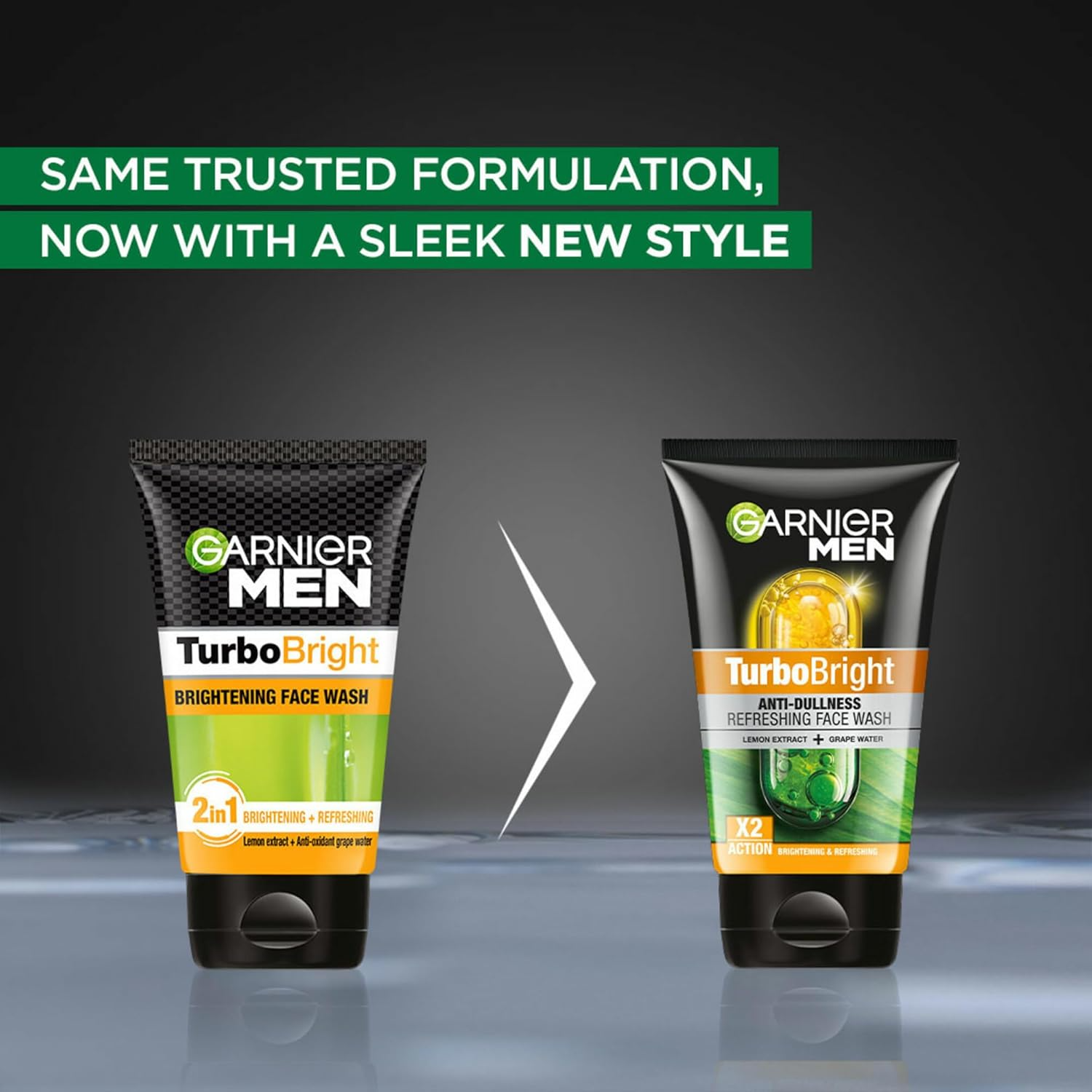 Garnier Men Turbo Bright Brightening Face Wash - Swadesiicart