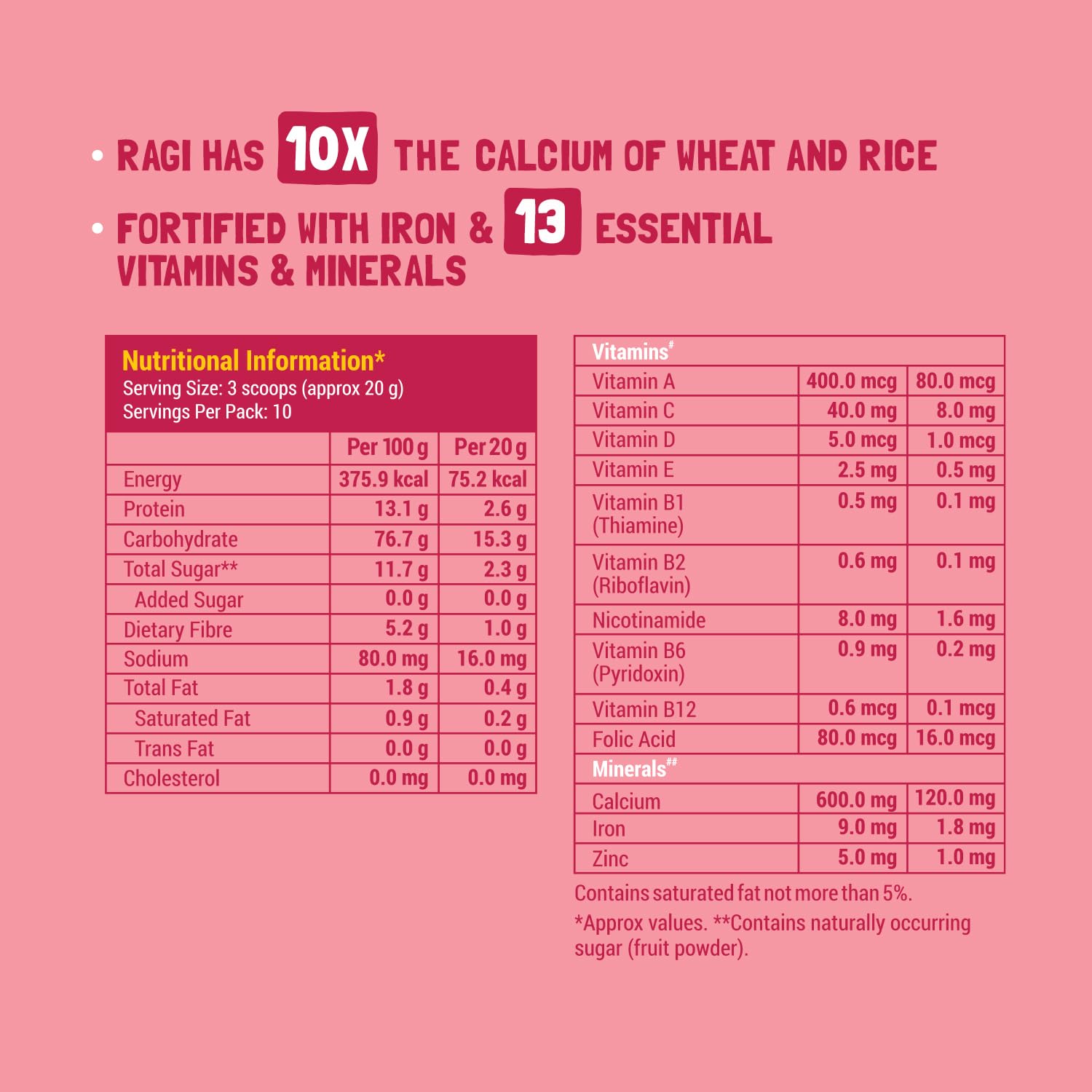Slurrp Farm Instant Cereal With Ragi, Rice & Strawberry with Milk - Swadesiicart