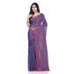 Desh Bidesh Women's Bengal Mayurkonthi Color Changer Tissue Khadi Pure Handloom Cotton Saree With Blouse Piece | Swadesiicart