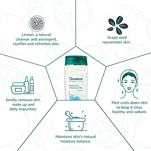 Himalaya Herbals Refreshing Cleansing Milk - Swadesiicart