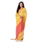Desh Bidesh Women's Traditional Bengali Handloom Tant Pure Cotton Saree Khadi Temple Par Desigined With Blouse Piece | Swadesiicart