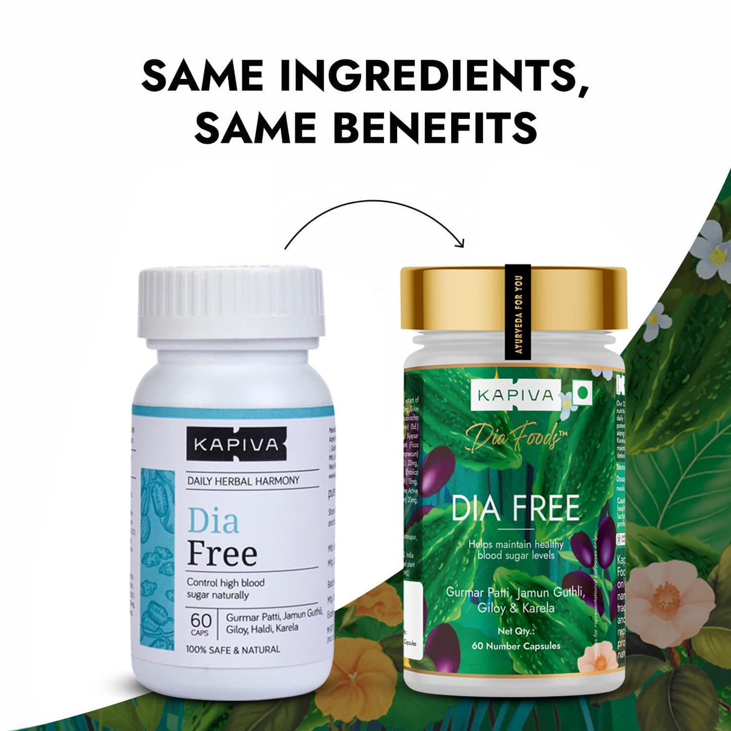Kapiva Ayurveda Dia Free Capsules - Swadesiicart