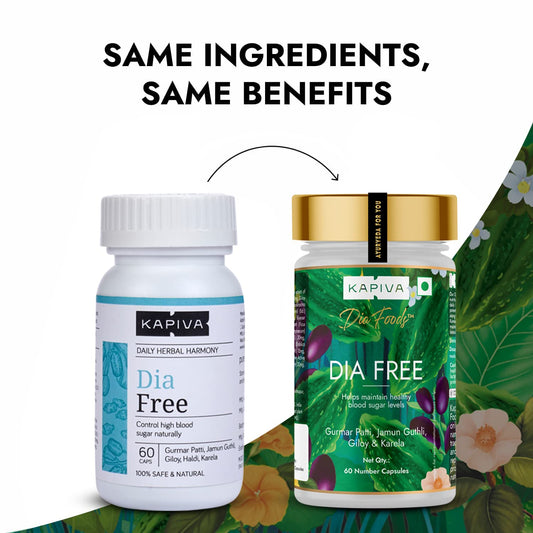 Kapiva Ayurveda Dia Free Capsules - Swadesiicart