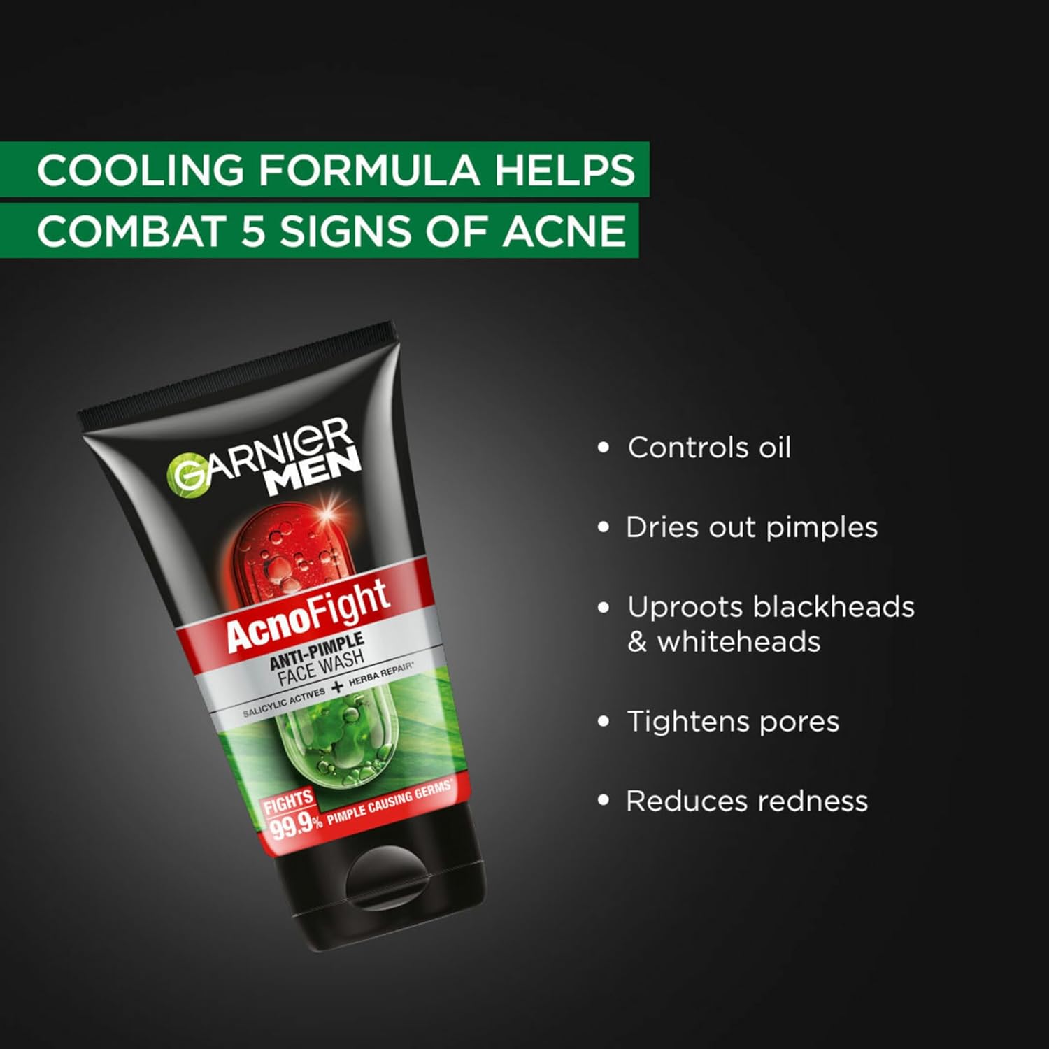 Garnier Men Acno Fight 6-in-1 Anti-Pimple Face wash - Swadesiicart