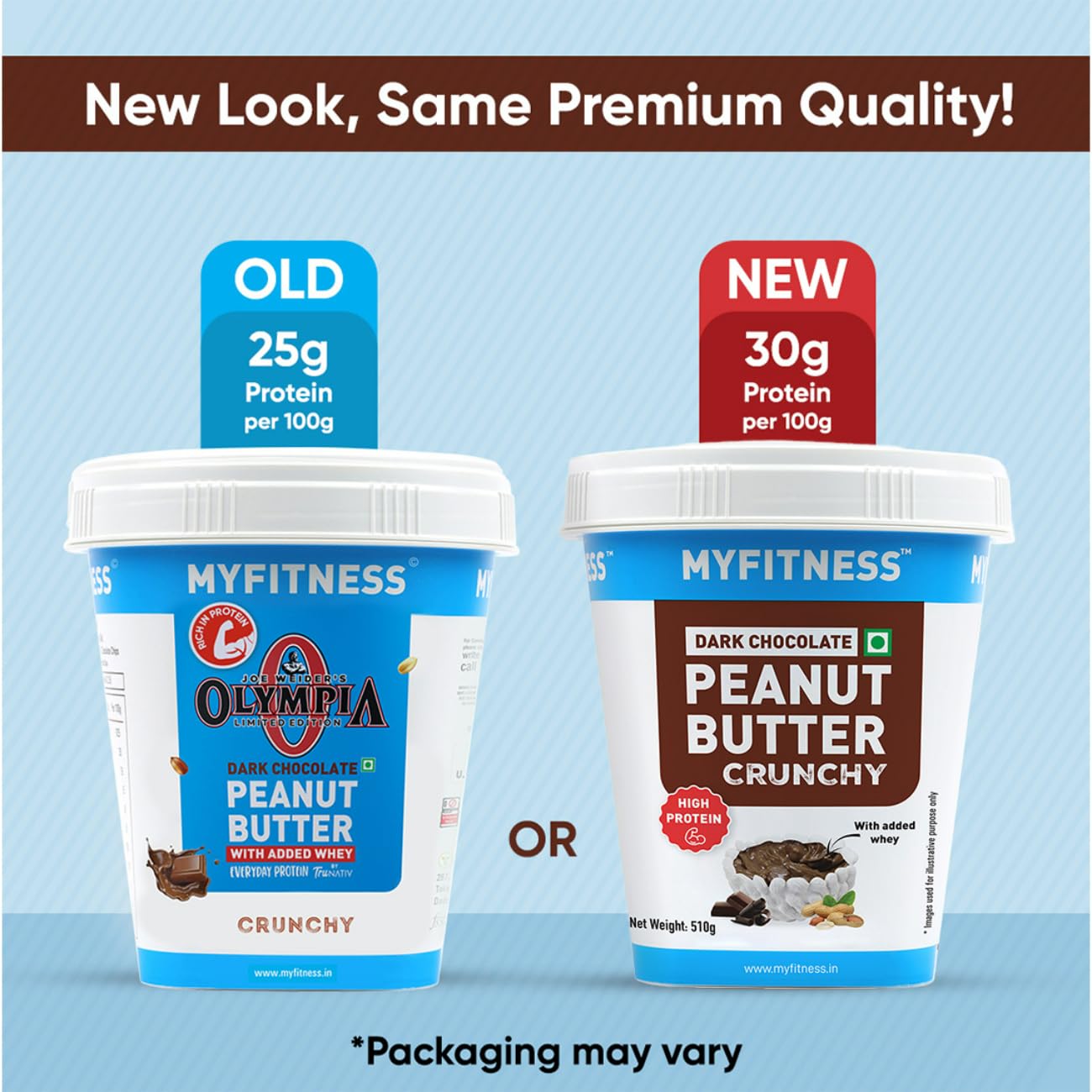 Myfitness High Protein Dark Chocolate Peanut Butter Crunchy - Swadesiicart