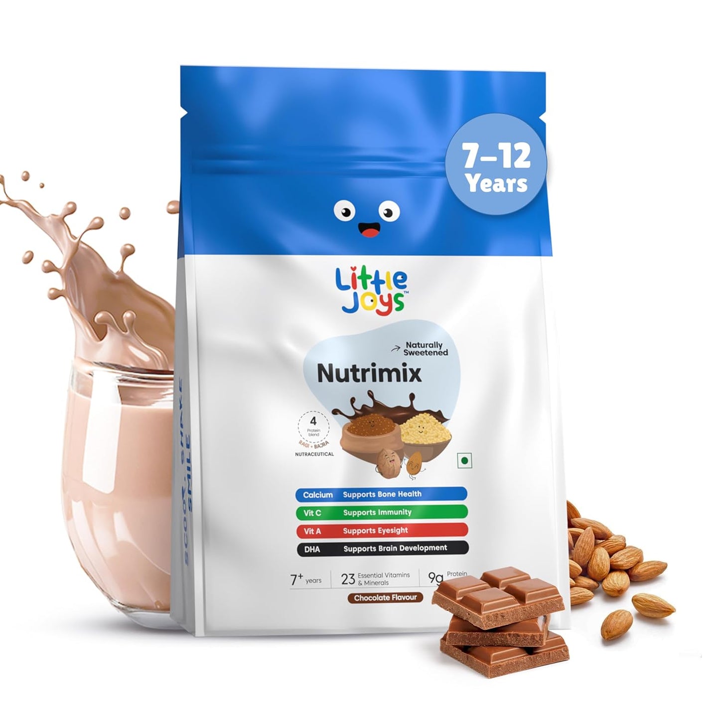 Little Joys Nutrimix Nutrition Powder for Kids (7-12 Yr) - Swadesiicart