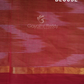 Dual Shades of Light Beige And Dark Rust Mangalagiri Ikkat Cotton Saree By Gayathri Reddy Designer Studio | Swadesiicart