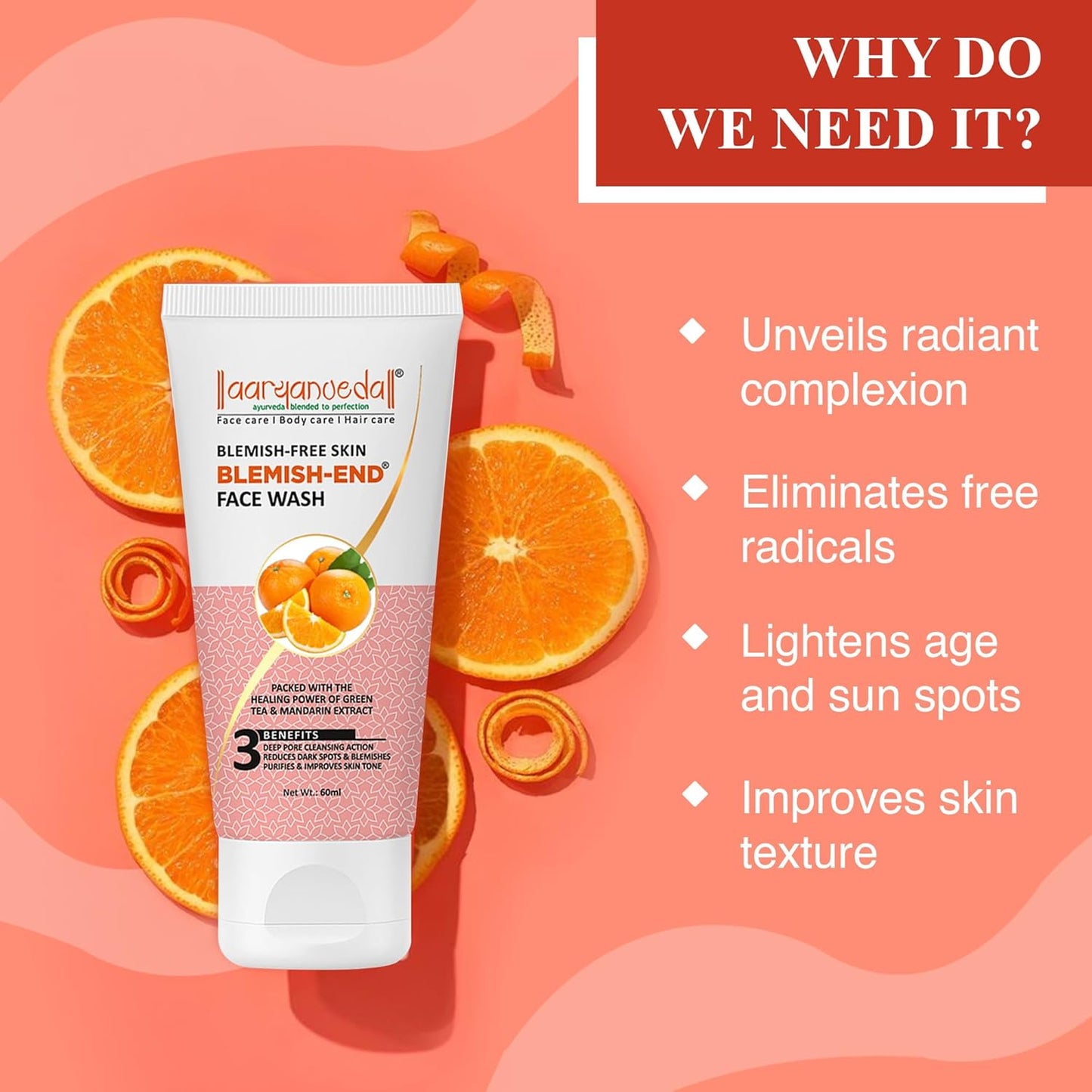 Aryanveda Blemishend Face Wash - Swadesiicart