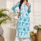 HOUSE OF KARI Floral Embroidered Chikankari Pure Cotton Kurta | Swadesiicart