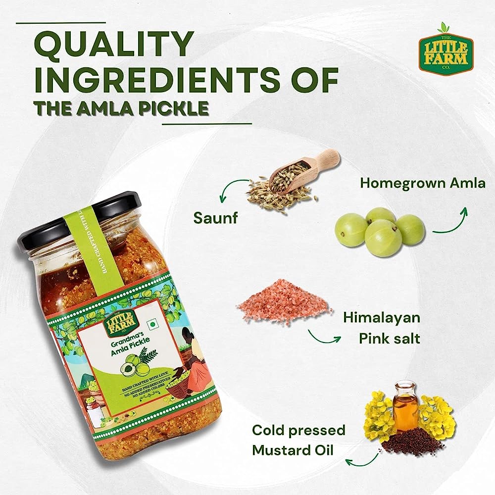 The Little Farm Co Amla Pickle - Swadesiicart