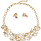 Gold-Toned Alloy Pearl Studded Long Haar Necklace - The Pari | Swadesiicart