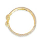 Gold-Polished Alloy Gold Silver American Diamond 4 Bangles - The Pari - Swadesiicart