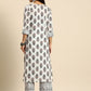 Sangria Women Floral Printed Regular Kurta with Palazzos & Belt - Swadesiicart