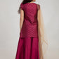 NOZ2TOZ Burgundy Embroidered Kurta with Sharara & With Dupatta For Girls | Swadesiicart