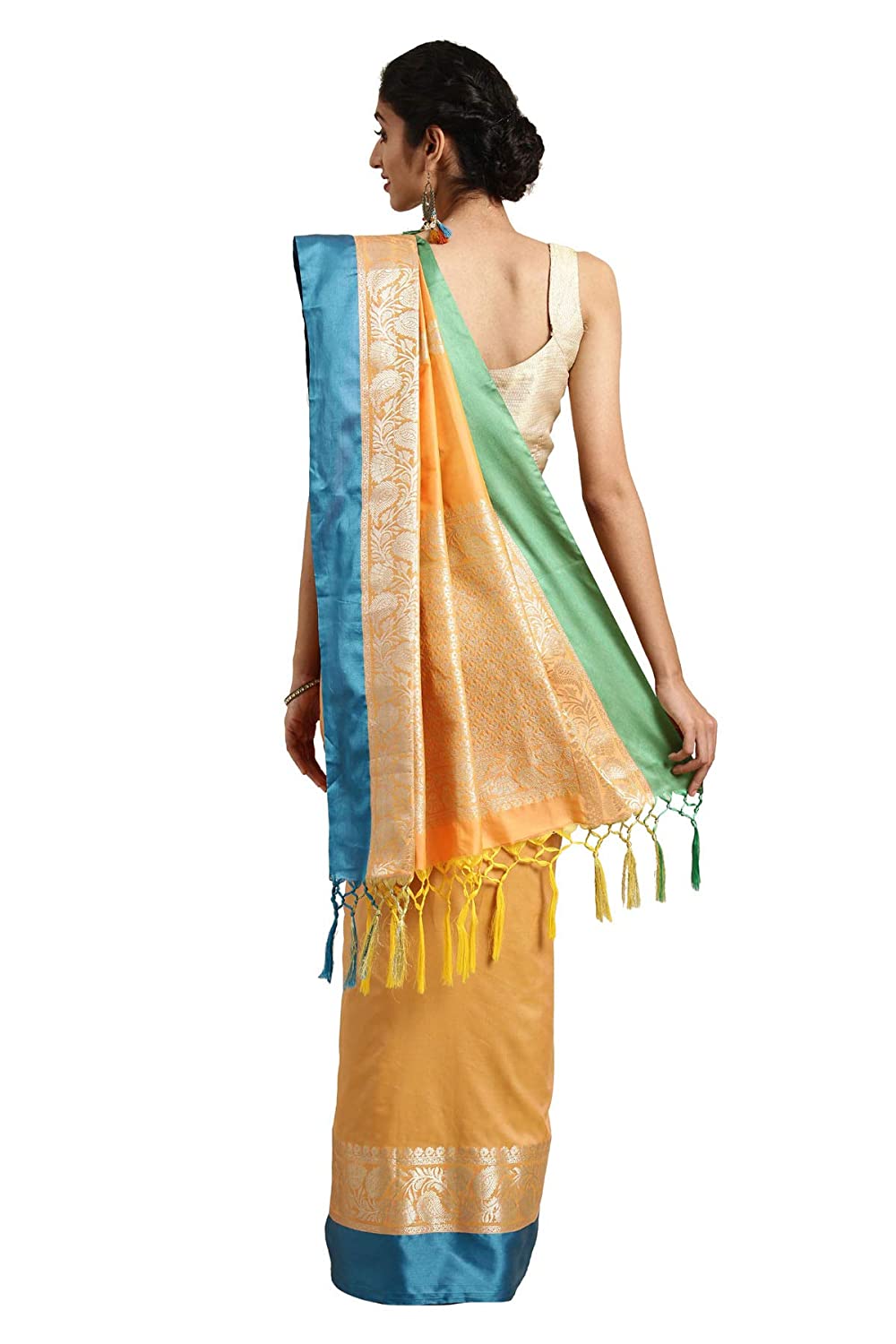Varkala Silk Sarees Women'S Banarasi Katan Silk Saree With Blouse Piece | Swadesiicart