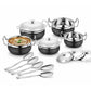 Stainless Steel Handi Copper Set (10-Pieces) - Swadesiicart