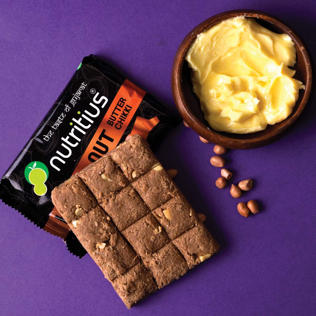 Nutritius Hazelnut Butter & Sukha MEWA Chikkis, 125 Grams (Pack of 3) - Starter Pack | Swadesiicart