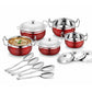 Stainless Steel Handi Copper Set (10-Pieces) - Swadesiicart