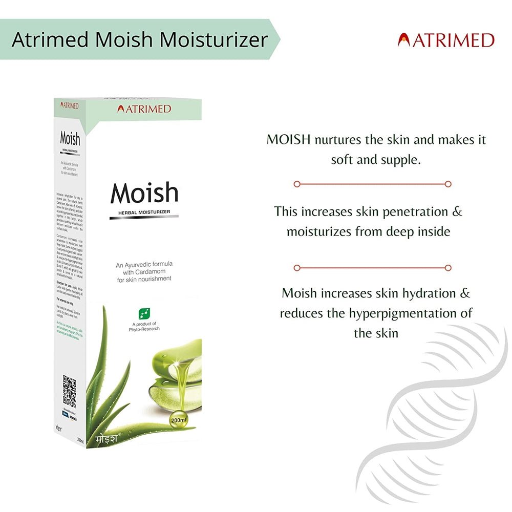 Atrimed Ayurvedic Moish Herbal Moisturizer | Swadesiicart
