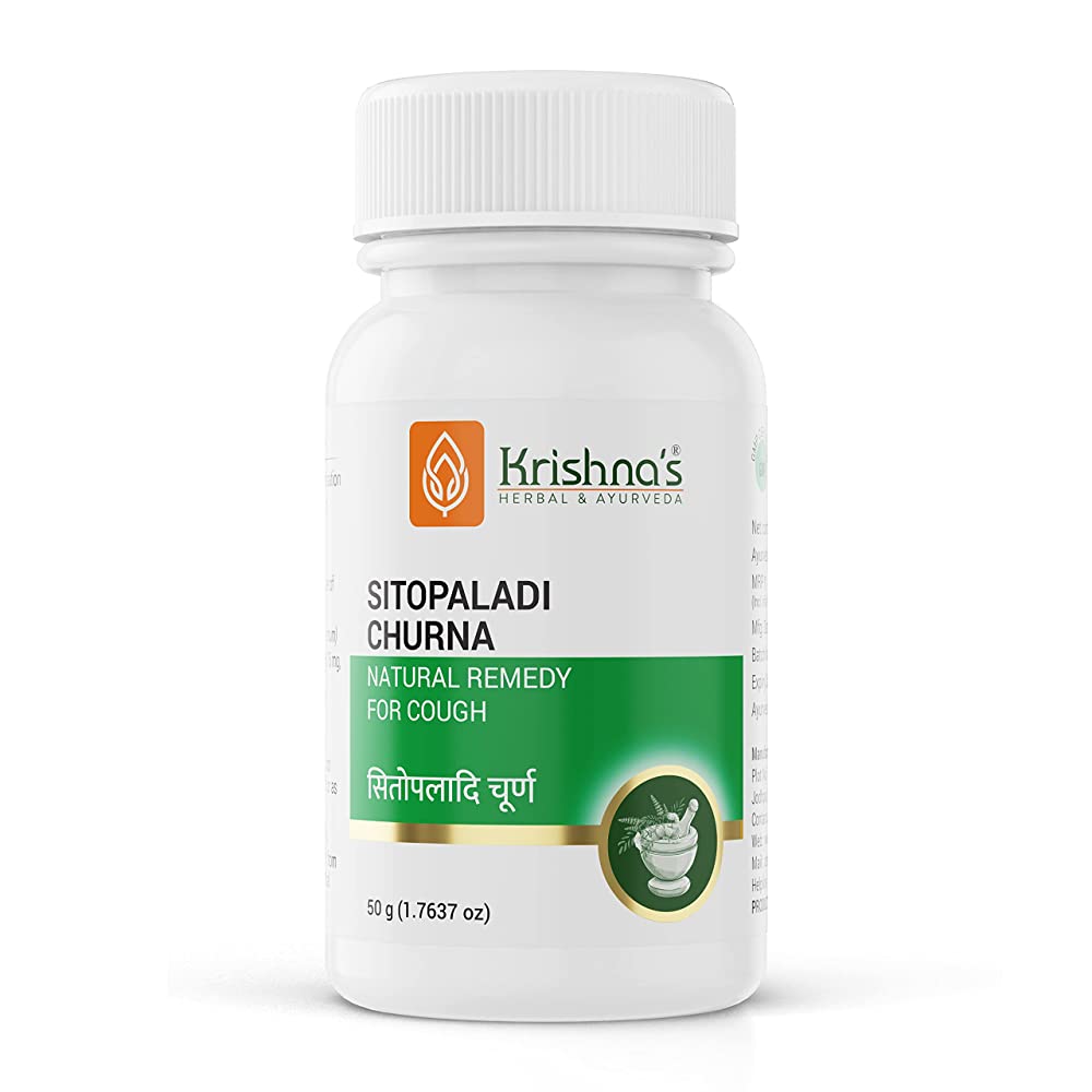 Krishna's Herbal & Ayurveda Shitopaladi Churna | Swadesiicart