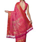 Akhilam Women's Jacquard Kanjivaram Silk Saree With Unstitched Blouse