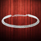 Silver-Toned Alloy Double Line Silver Choker Necklace - The Pari | Swadesiicart