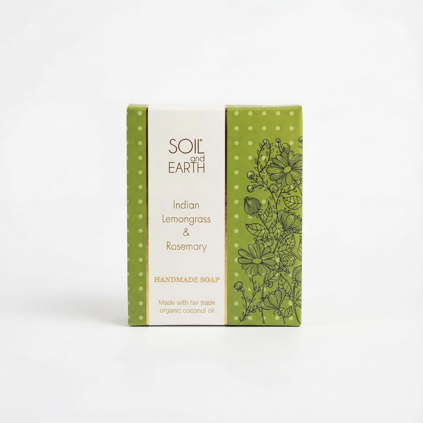 Soil and Earth | Indian Lemongrass & Rosemary | Handmade Soap Bar