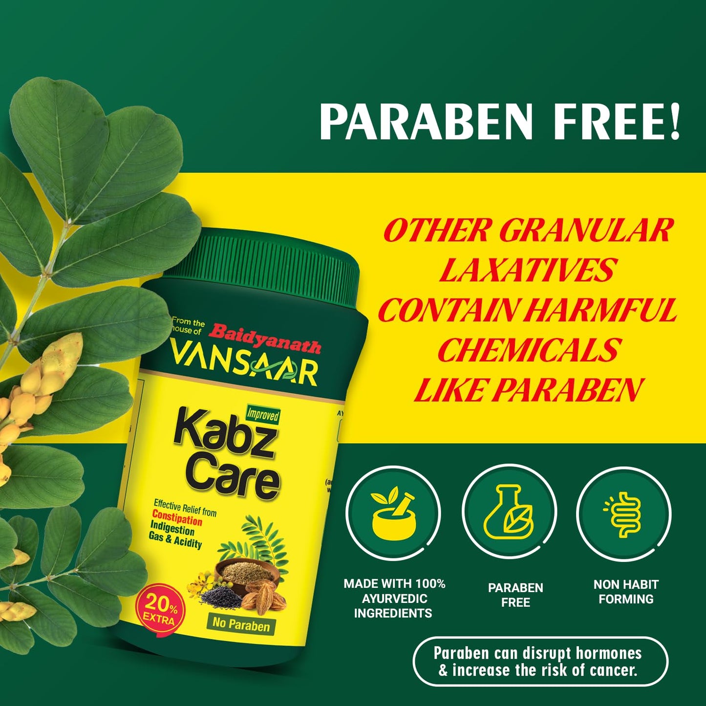 Baidyanath Kabz-Har Ayurvedic Laxative Powder - Swadesiicart