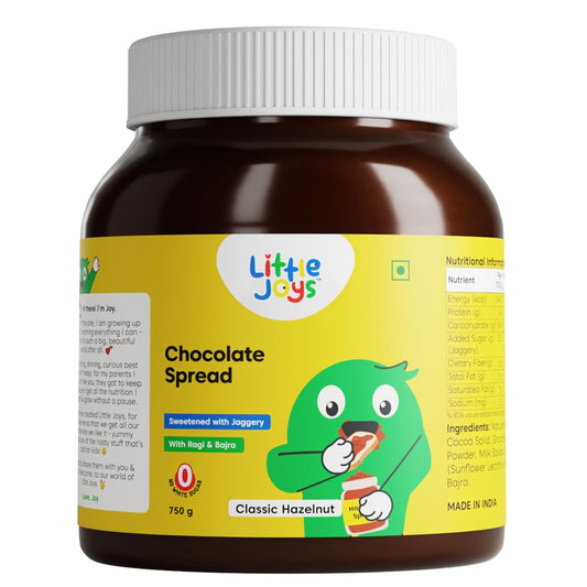 Little Joys Chocolate Spread for Kids With Hazelnut, Cocoa, Ragi & Bajra - Swadesiicart