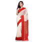 Desh Bidesh Women's Bengal Art Garad Silk Saree Handmade Kalka With Wholebody Design Saree - Swadesiicart