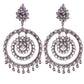 Silver-Plated Alloy Kundan Studded Silver Round Earrings - The Pari - The Pari - Dinesh Associates