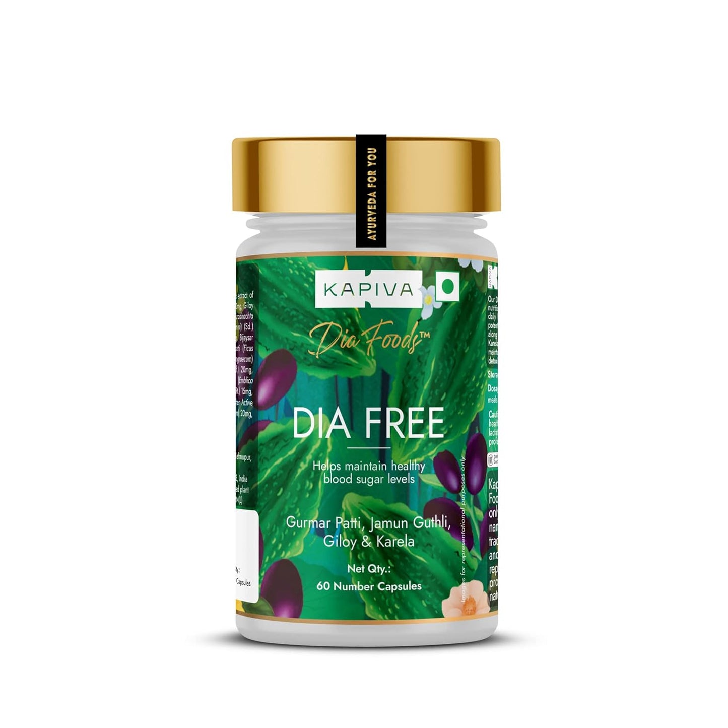 Kapiva Ayurveda Dia Free Capsules - Swadesiicart