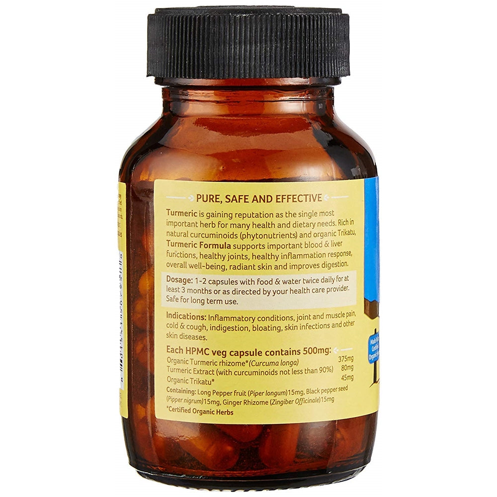 Organic India Turmeric Formula 60 Cap - Swadesiicart