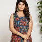 Yufta Cotton A-Line Sleeveless Co-Ord Set - Swadesiicart
