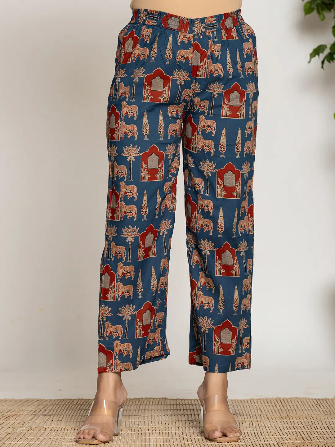Yufta Cotton A-Line Sleeveless Co-Ord Set - Swadesiicart