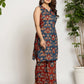 Yufta Cotton Sleeveless Co-Ord Set - Swadesiicart