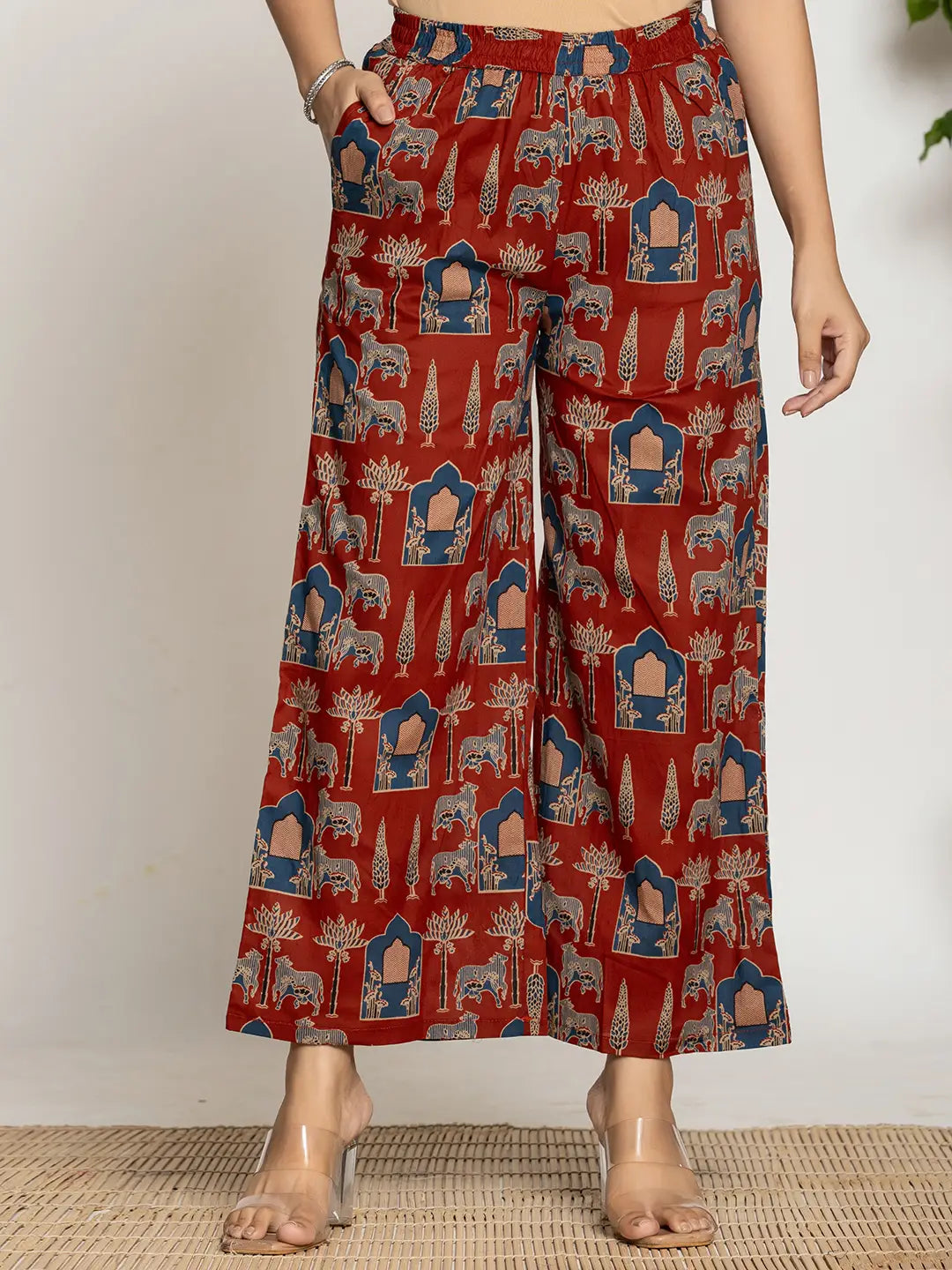 Yufta Cotton Sleeveless Co-Ord Set - Swadesiicart
