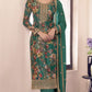 Anaita Green Chinon Digital Print Sequence Embroidered Salwar Suit