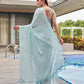 Tikhi Imli Woven Design Satin Ready to Wear Saree | Swadesiicart