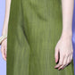 InWeave Women's Wine Brocade Strappy Top W Olive Wine Brocade Palazzo Set - Swadesiicart