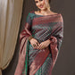 Anouk Floral Zari Banarasi Saree | Swadesiicart