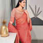 Tikhi Imli Striped Chiffon Ready to Wear Saree | Swadesiicart